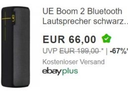 Ebay: Bluetooth-Lautsprecher „UE Boom 2“ für 61 Euro frei Haus