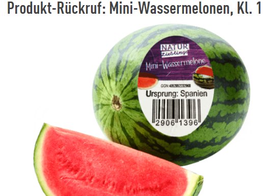 Oxamyl-Alarm: Aldi ruft Mini-Wassermelonen zurück