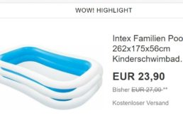 Ebay: Familienpool für 22,49 Euro, Lüfter für 46,80 Euro