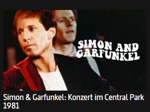 Gratis: "Konzert im Central Park" von Simon and Garfunkel im Stream