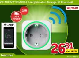 Völkner: Energiekosten-Messgerät mit Bluetooth für 26,31 Euro frei Haus