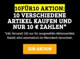 Knaller: 10 verschiedene Artikel nach Wahl für zusammen 10 Euro frei Haus