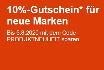 Ebay: 10 Prozent Rabatt auf Produktneuheiten