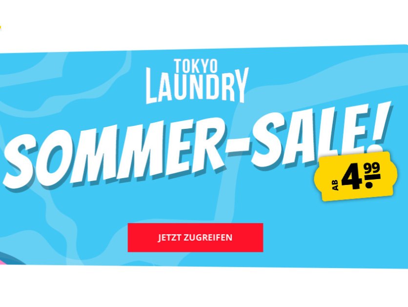 Tokyo Laundry: Sale bei Sportspar mit Artikeln ab 4,99 Euro