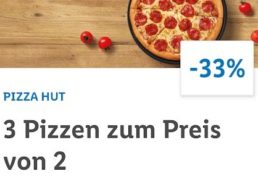 Lidl Plus: Drei Pizzen zum Preis von zweien bei „Pizza Hut“