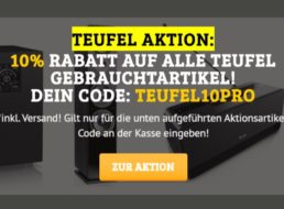 Teufel: B-Ware beim Dealclub nochmals zehn Prozent günstiger