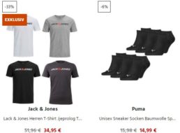 Jeans Direct: Vorteilspacks mit T-Shirts und Socken ab 9,48 Euro