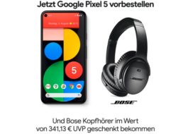 Gratis: Bose-Kopfhörer QC 35 II zum neuen Google Pixel 5 für 613,14 Euro