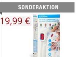 Druckerzubehoer.de: Infrarot-Fieberthermometer von Grundig für 19,99 Euro