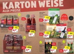 Aldi-Süd: 10er-Pack Nudeln für 3,90 Euro und weitere Karton-Aktionspreise