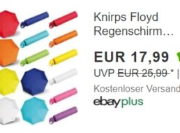 Ebay: Knirps Floyd Regenschirm für 17,99 Euro frei Haus