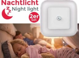 Ebay: Doppelpack Nachtlichter von B.K. Licht für 13,99 Euro frei Haus