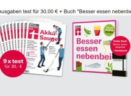 Test: Neun Ausgaben plus Buch „Besser essen nebenbei“ für 30 Euro