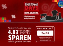 Lidl: Deal-Days mit Gratis-Versand ab 59 Euro Warenwert