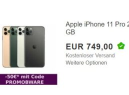 Ebay: iPhone 11 mit 256 GByte als B-Ware für 699 Euro frei Haus