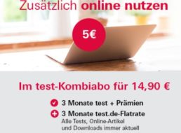 Gratis: „Test.de“-Flatrate zum Dreimonats-Abo mit CD für 14,90 Euro