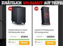 Teufel: Sale beim Dealclub mit B-Ware ab 61,19 Euro