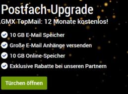 Gratis: GMX TopMail im Wert von 60 Euro für 1 Jahr geschenkt