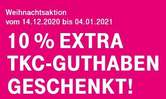 Telekom: Telefonkarte Comfort wieder mit 10 Prozent Extra-Guthaben