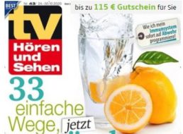 TV Hören und Sehen: Jahresabo für 114,60 Euro mit Gutschein über 115 Euro