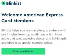 Knaller: 1 Jahr Blinkist gratis via American Express