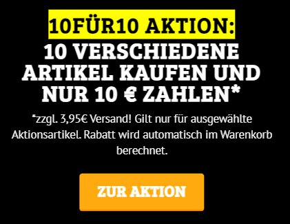 Dealclub: 10 Drogerieartikel nach Wahl für 10 Euro plus Versand