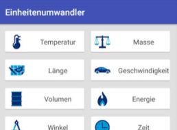 Gratis: App „Einheitenumwandler“ für 0 Euro verfügbar