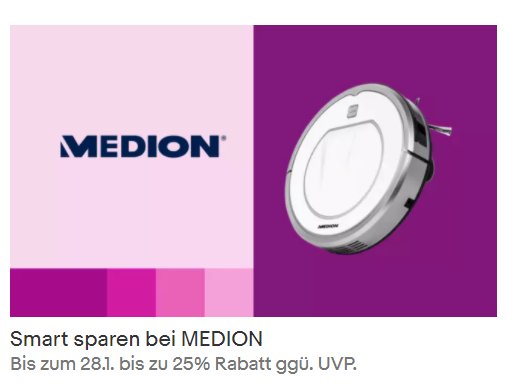 Medion: Sale bei Ebay mit Schnäppchen ab 17,99 Euro frei Haus