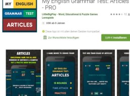 Gratis: App „My English Grammar Test Articles Pro“ für 0 Euro