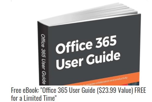 Gratis: eBook "Office 365 User Guide" zum Nulltarif