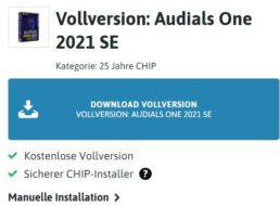 Gratis: „Audials One 2021 SE“ via Chip zum Nulltarif