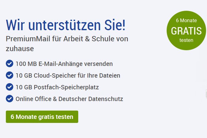 Gratis: GMX Topmail mit Frei-Faxen 6 Monate zum Nulltarif