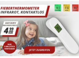 Druckerzubehoer.de: Infrarot-Fieberthermometer für 4,99 Euro