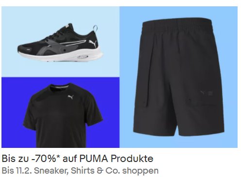 Puma: Sale bei Ebay mit bis zu 70 Prozent Rabatt