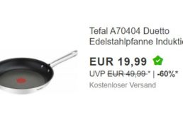 Tefal: Induktionsgeeignete Bratpfanne für 19,99 Euro frei Haus