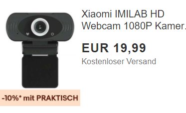 Xiaomi: Webcam mit Gutschein für 17,99 Euro frei Haus