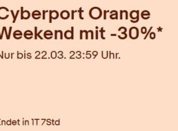 Cyberport: „Orange Weekend“ mit Technik-Artikeln ab 14,89 Euro