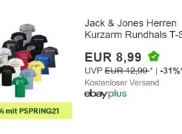 Ebay: Shirts von „Jack & Jones“ für 7,19 Euro frei Haus