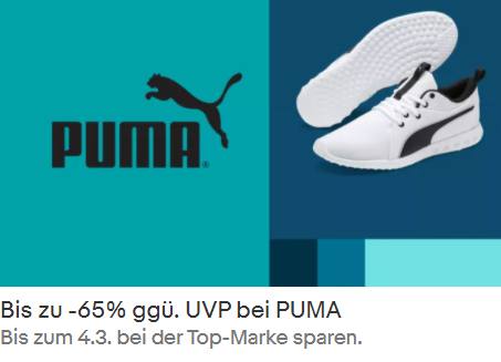 Puma: Sale bei Ebay mit bis zu 65 Prozent Rabatt