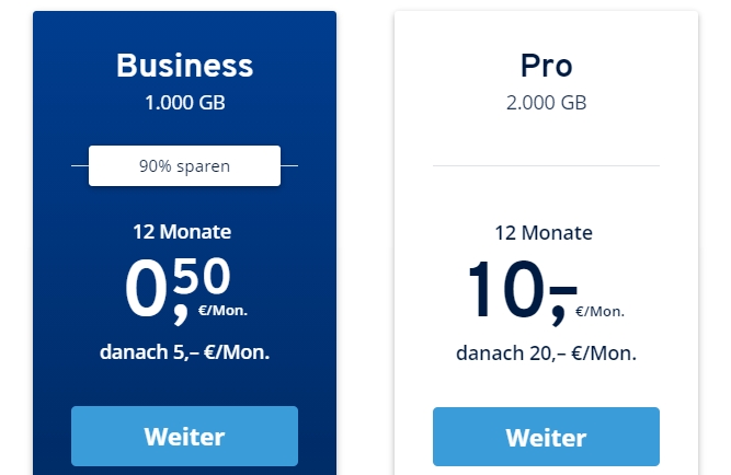 Knaller: HiDrive Business mit einem TByte jetzt für 6 Euro / Jahr