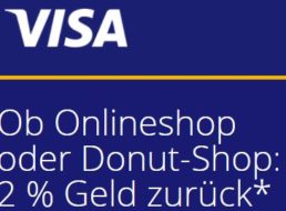 Visa: Bis zu 50 Euro geschenkt via Cashback-Aktion