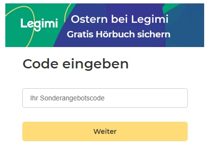 Gratis: Hörbuch bei Legimi zu Ostern zum Nulltarif