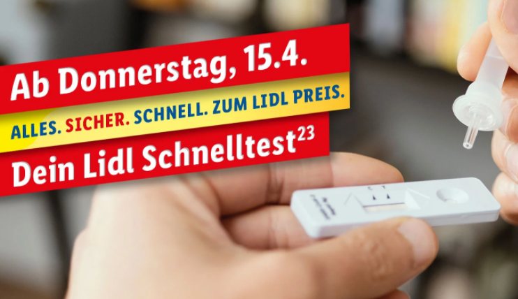 Lidl: Corona-Schnelltests im Fünferpack für 18,99 Euro