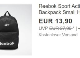 Reebok: Rucksack für 13,90 Euro frei Haus via Ebay