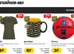 Sportspar: Restgrößen-Sale mit Artikeln ab 50 Cent