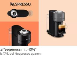 Ebay: Nespresso-Rabatt von zehn Prozent bis 17. Mai