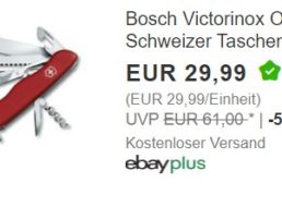 Ebay: Taschenmesser „Bosch Victorinox Outrider“ für 29,99 Euro frei Haus