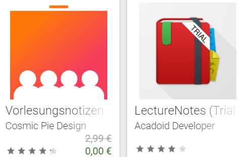 Gratis: App "Vorlesungsnotizen" für 0 statt 2,99 Euro