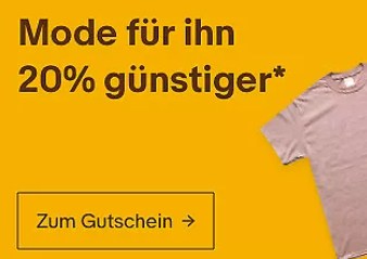 Ebay: 20 Prozent Mode-Rabatt für eine Woche