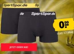 Sportspar: „Sparbuchse“ in M bis 2XL für 99 Cent